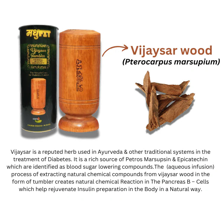Vijaysar Wood Glass (Buy 1 Get 1 Free)