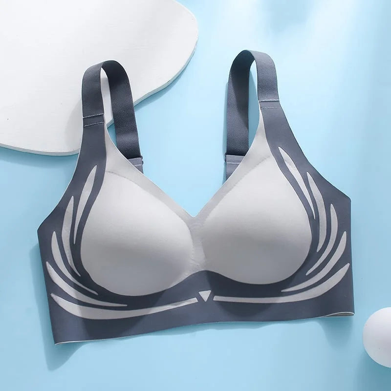 😍🔥Suhana™ London-Paris Premium Designer Edition Anti-Sagging Mega Lift Padded Wireless Bra🥰🔥 ( PACK OF 4 )