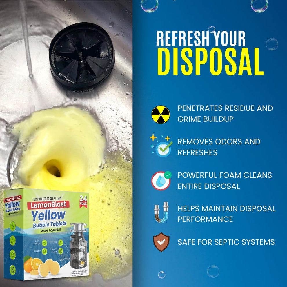 Lemon Blast Yellow Bubble Tablets | 🔥FLAT 50% OFF SAVING🔥
