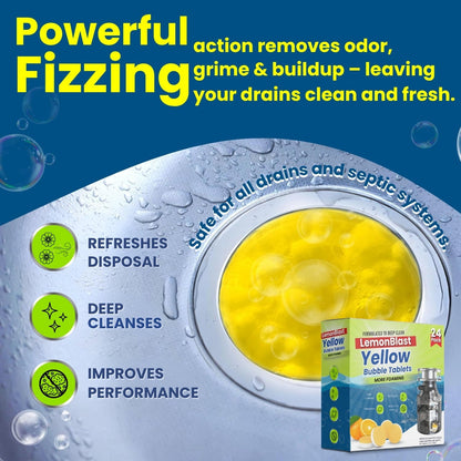 Lemon Blast Yellow Bubble Tablets | 🔥FLAT 50% OFF SAVING🔥