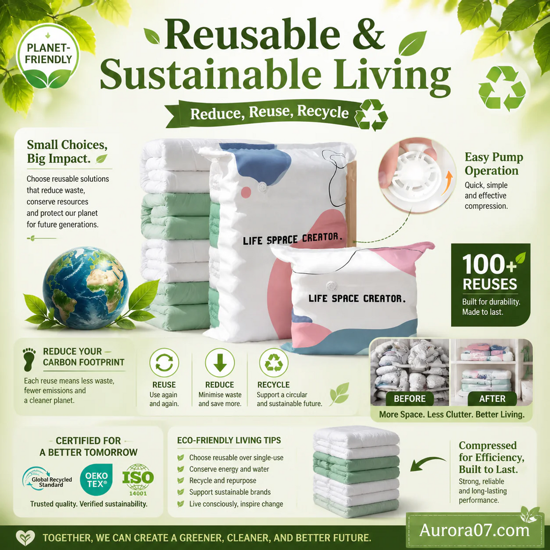 Vacuum Storage Bags – Press & Seal (PACK OF 6)