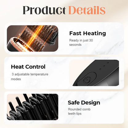 Mini Cordless Rechargeable Hair Straightener |🔥 Flat 60% OFF🛍️