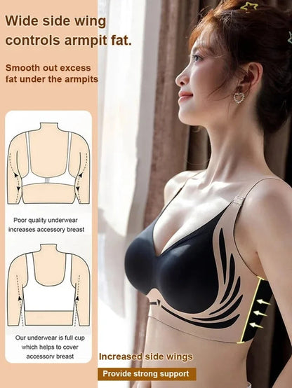 😍🔥Suhana™ London-Paris Premium Designer Edition Anti-Sagging Mega Lift Padded Wireless Bra🥰🔥 ( PACK OF 4 )