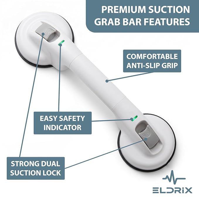 🚿 50% OFF! ✨ Vacuum Suction Bar Handle – No Drilling Anti-Slip Safety Support Handle