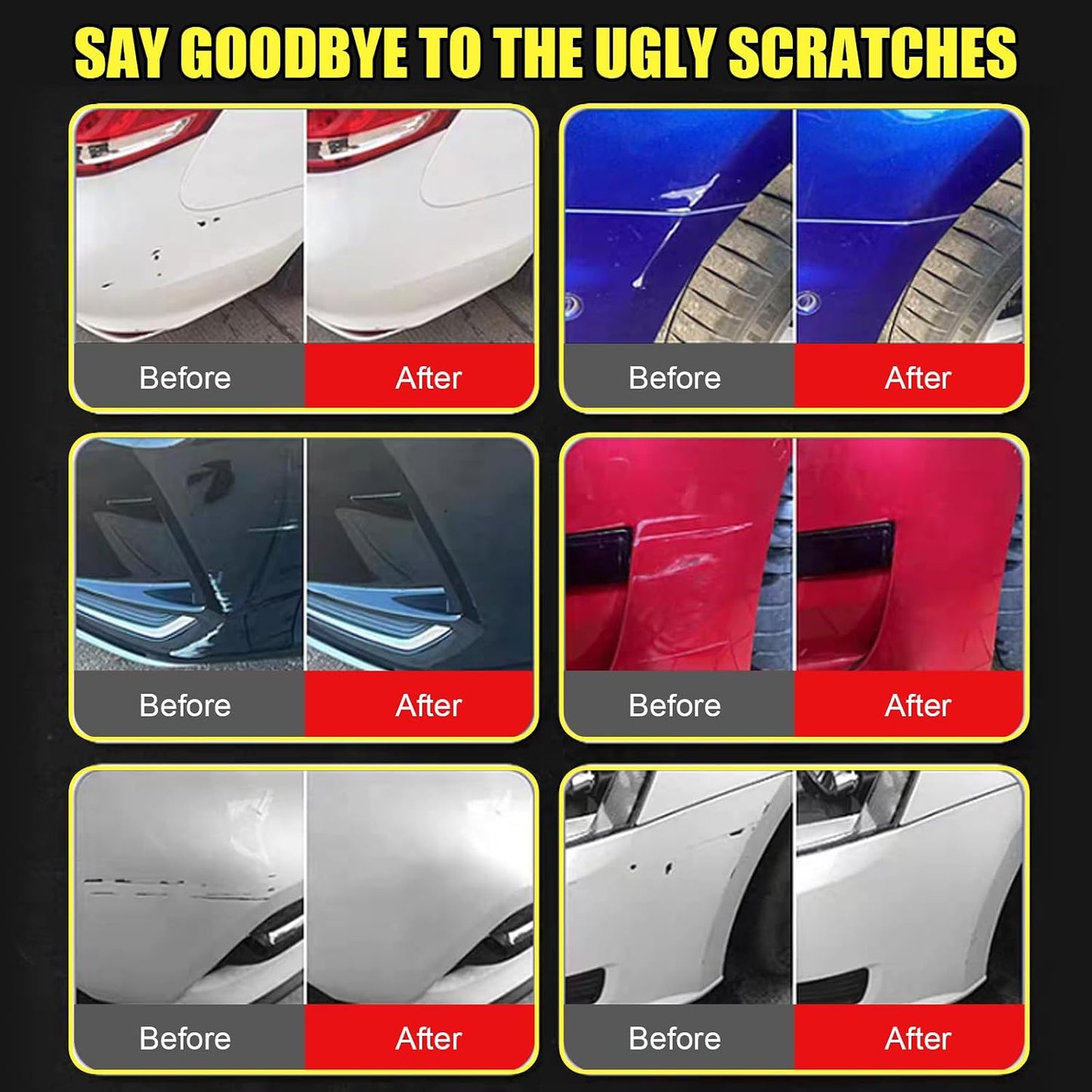 Car Scratch Remover Pen | Quick Dry Automotive Paint for Deep Scratches | With Exact Color-Matched