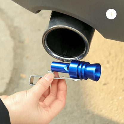 🔥🔊Medium Universal Turbo Sound Noise Exhaust Muffler Pipe Whistle Valve🚗💨