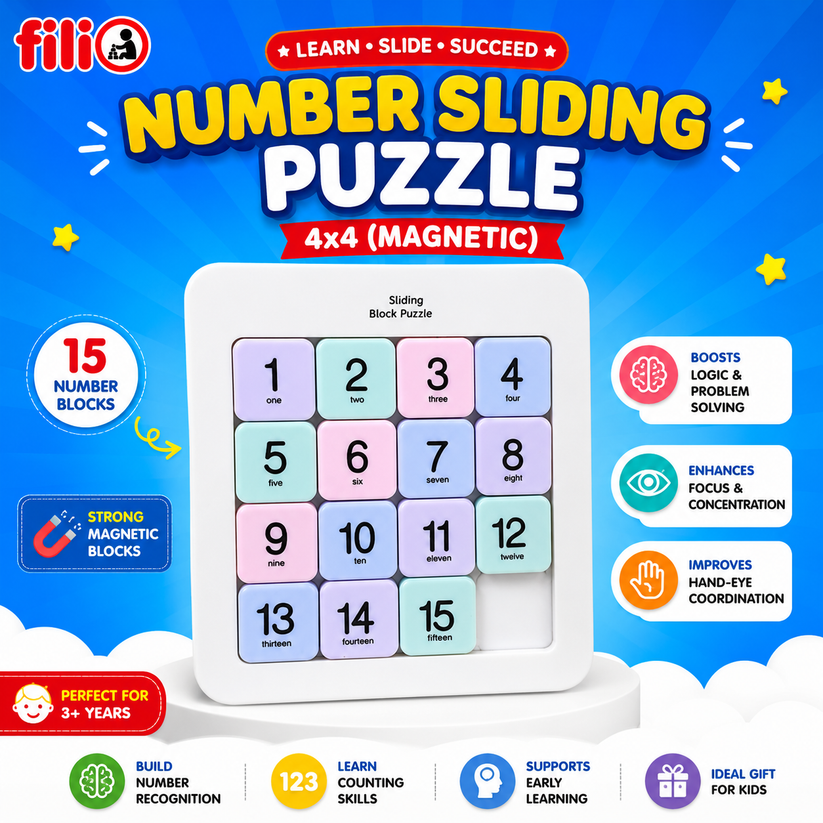 NumoShift™ – Smart Sliding Puzzle That Builds Focus & Logic