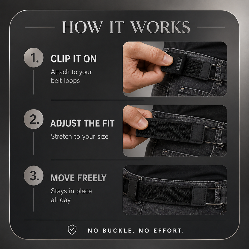 Flex Belt's BuckleLess Belt (Pack Of 2)