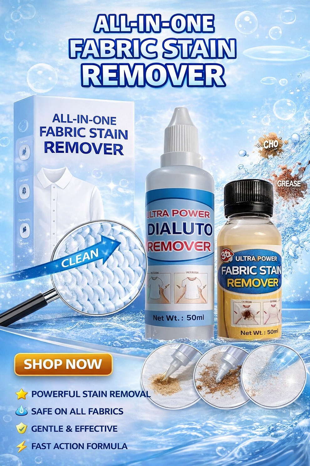 Fabric Stain Remover (Buy 1 Get 2 Free)