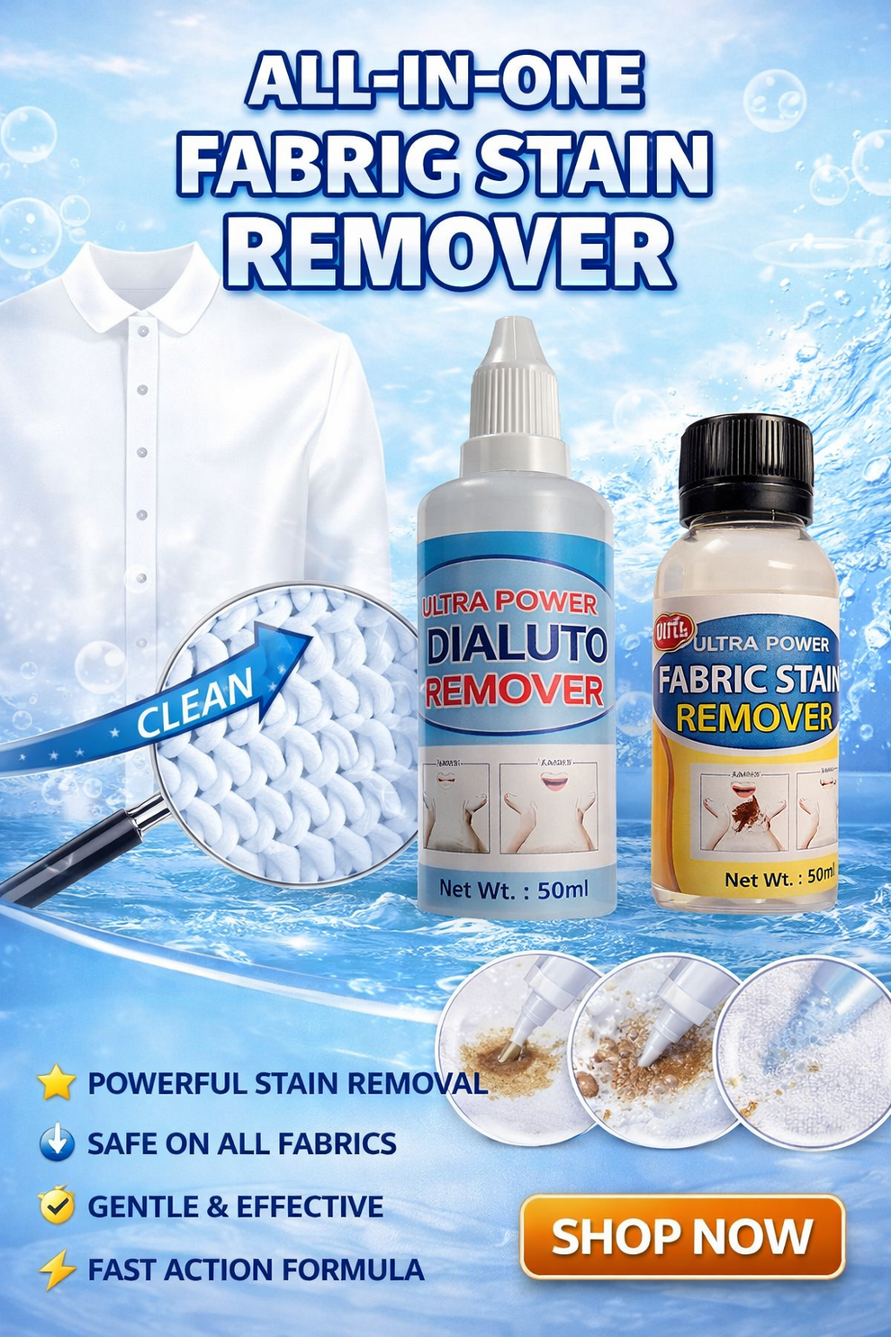 Fabric Stain Remover (Buy 1 Get 2 Free)