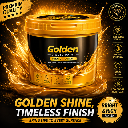 Golden Liquid Paint Tub