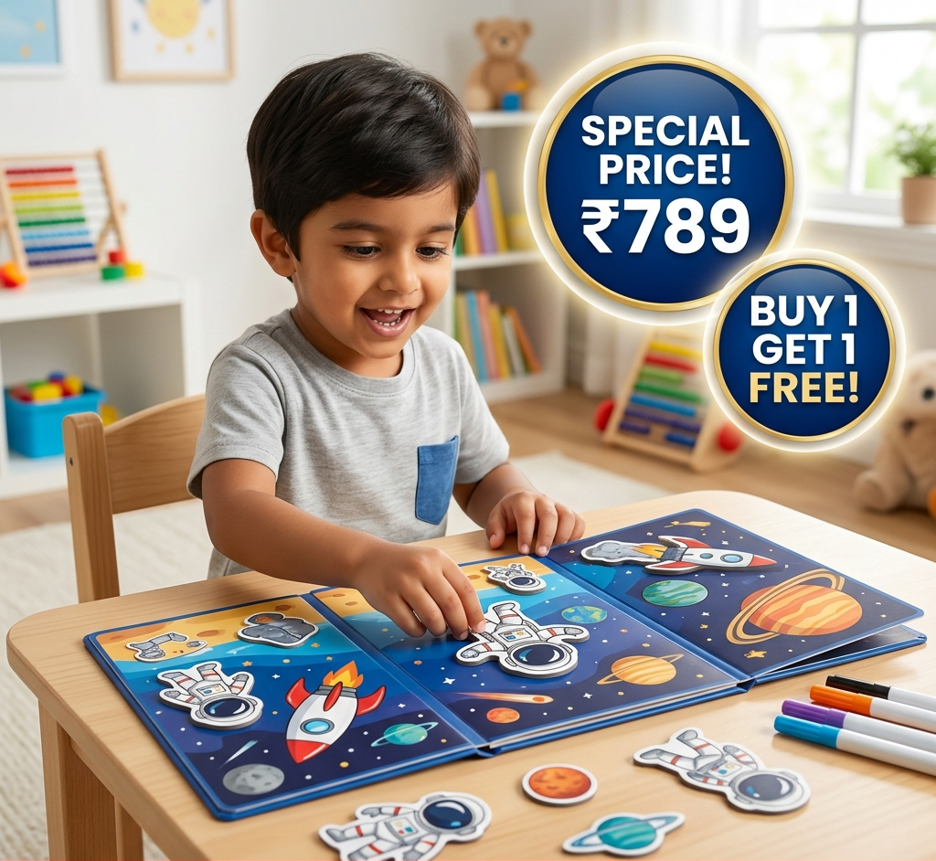 3 in 1 Magnetic Puzzle For Kids | Boosts Creativity | Buy 1 Get 1 FREE