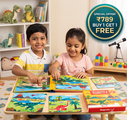 3 in 1 Magnetic Puzzle For Kids | Boosts Creativity | Buy 1 Get 1 FREE