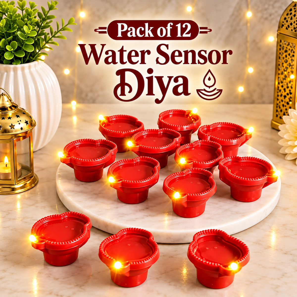 Magic Water Sensor Diya. – Pack of 12