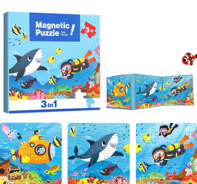 3 in 1 Magnetic Puzzle For Kids | Boosts Creativity | Buy 1 Get 1 FREE