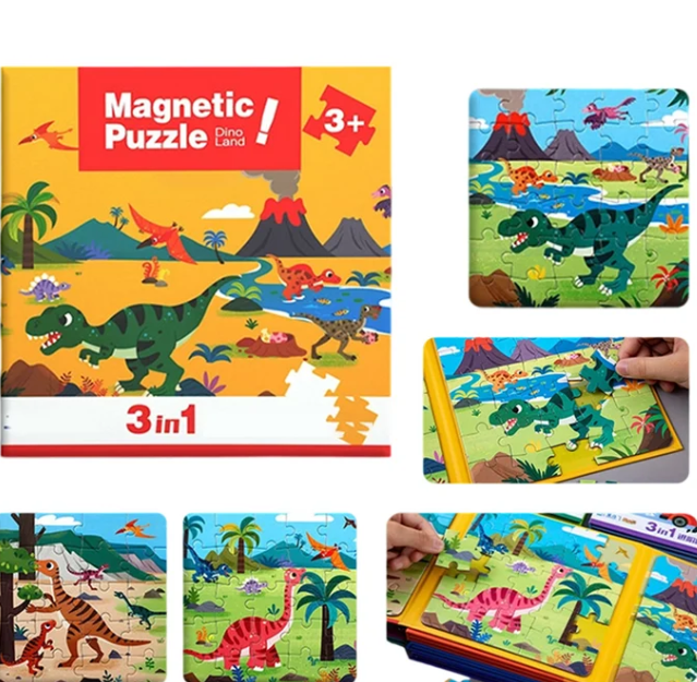 3 in 1 Magnetic Puzzle For Kids | Boosts Creativity | Buy 1 Get 1 FREE