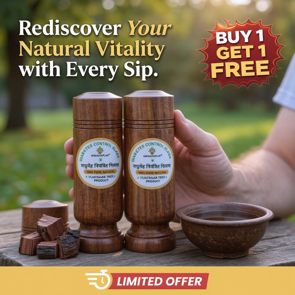 Vijaysar Wood Glass (Buy 1 Get 1 Free)