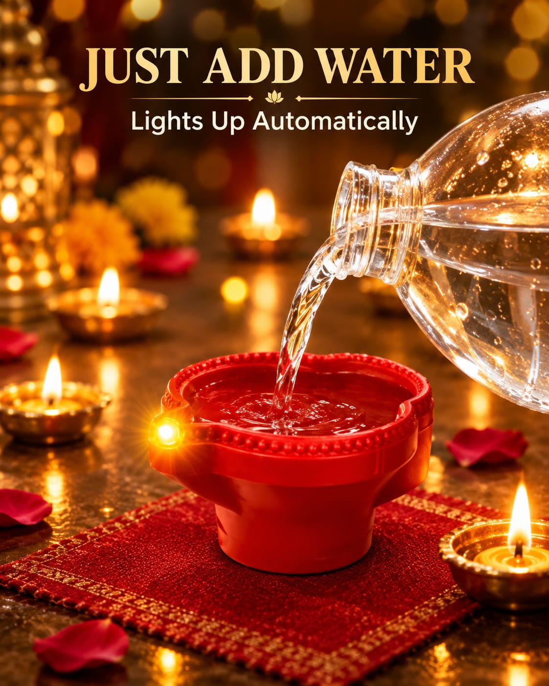 Magic Water Sensor Diya. – Pack of 12