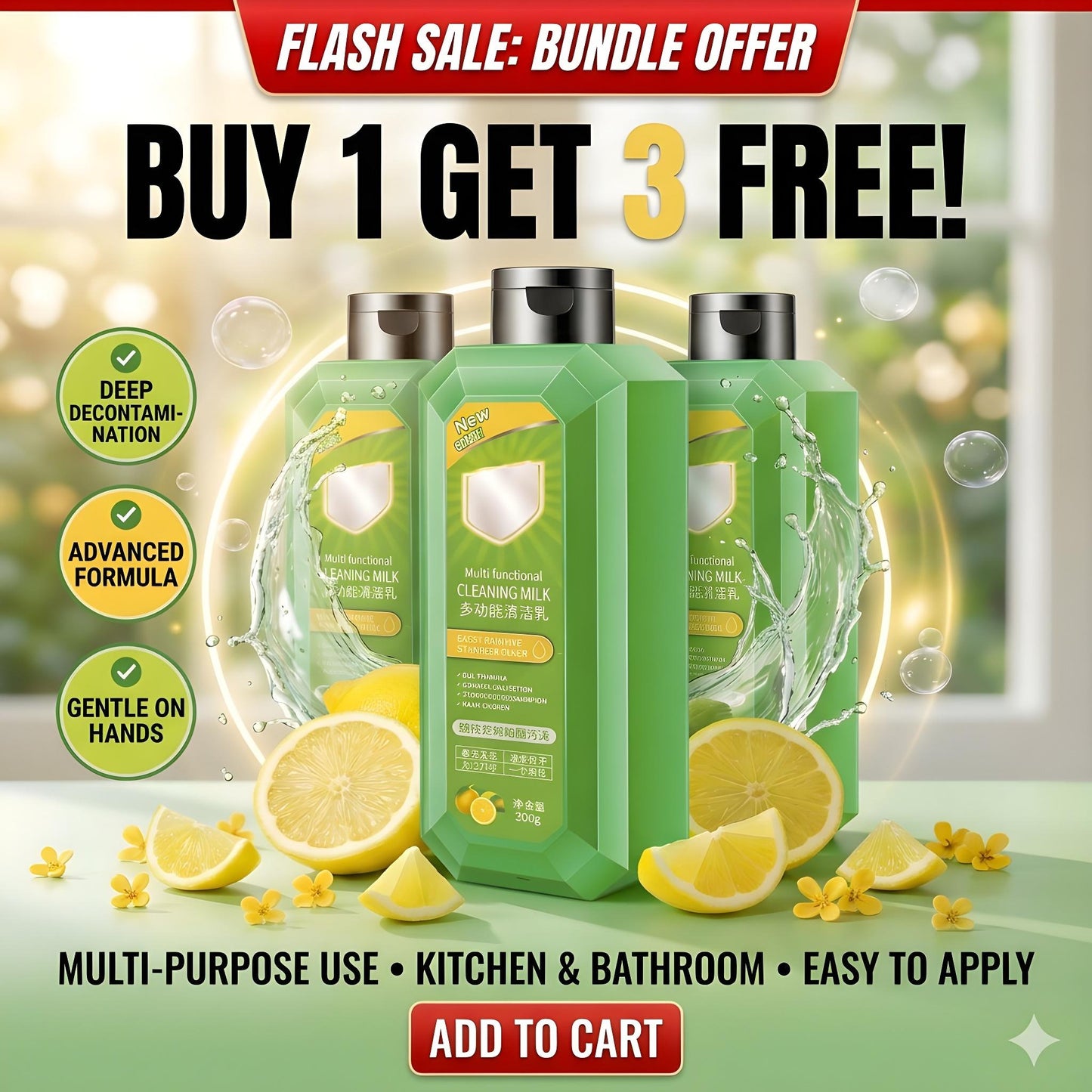 India's No.1 All-Purpose Cleaner (Buy 1 Get 3 Free)