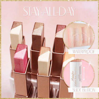 😍6 Pcs Instant Glow 2-in-1 Eyeshadow Stick, Perfect Makeup🔥